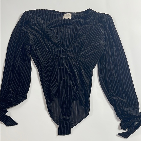 Misa Velvet Burnout Bodysuit - Picture 2 of 4